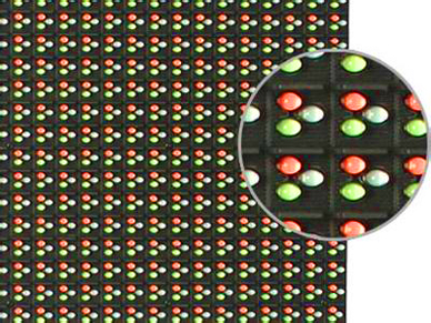 närbild på LED-display modul DIP dip led screen
