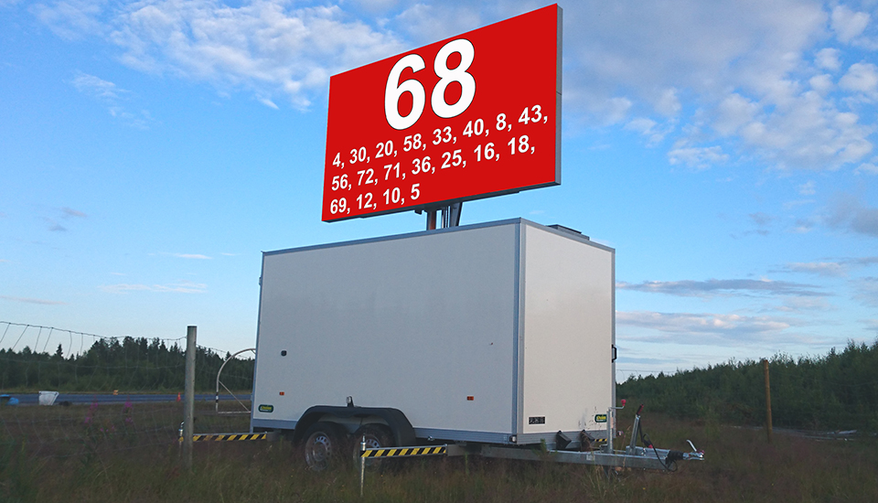 led skärm mobil trailer